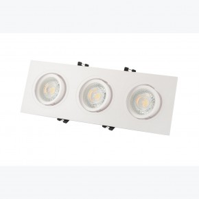 DK3023-WH Встраиваемый светильник, IP 20, 10 Вт, GU5.3, LED, белый, пластик в Заречном - zarechnyy.ok-mebel.com | фото 3
