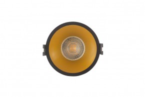 DK3026-BG Встраиваемый светильник, IP 20, 10 Вт, GU5.3, LED, черный/золотой, пластик в Заречном - zarechnyy.ok-mebel.com | фото 1