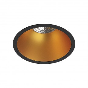 DK3026-BG Встраиваемый светильник, IP 20, 10 Вт, GU5.3, LED, черный/золотой, пластик в Заречном - zarechnyy.ok-mebel.com | фото