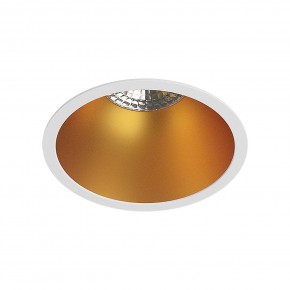DK3026-WG Встраиваемый светильник, IP 20, 10 Вт, GU5.3, LED, белый/золотой, пластик в Заречном - zarechnyy.ok-mebel.com | фото