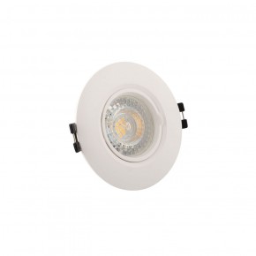 DK3028-WH Встраиваемый светильник, IP 20, 10 Вт, GU5.3, LED, белый, пластик в Заречном - zarechnyy.ok-mebel.com | фото 2