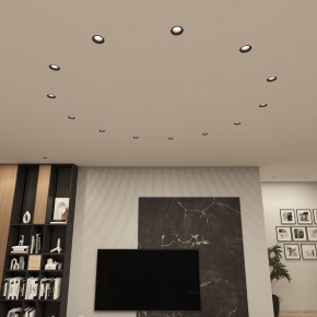 DK3055-BK Встраиваемый светильник, IP 20, 10 Вт, GU5.3, LED, черный, пластик в Заречном - zarechnyy.ok-mebel.com | фото 3