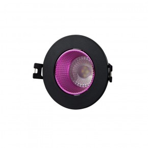 DK3061-BK+PI Встраиваемый светильник, IP 20, 10 Вт, GU5.3, LED, черный/розовый, пластик в Заречном - zarechnyy.ok-mebel.com | фото