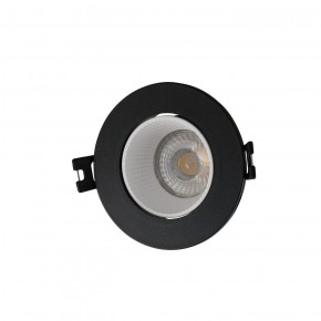 DK3061-BK+WH Встраиваемый светильник, IP 20, 10 Вт, GU5.3, LED, черный/белый, пластик в Заречном - zarechnyy.ok-mebel.com | фото
