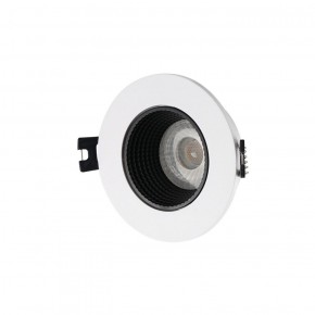 DK3061-WH+BK Встраиваемый светильник, IP 20, 10 Вт, GU5.3, LED, белый/черный, пластик в Заречном - zarechnyy.ok-mebel.com | фото