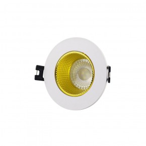 DK3061-WH+YE Встраиваемый светильник, IP 20, 10 Вт, GU5.3, LED, белый/желтый, пластик в Заречном - zarechnyy.ok-mebel.com | фото