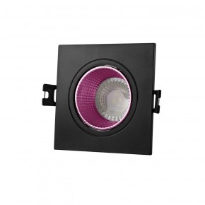 DK3071-BK+PI Встраиваемый светильник, IP 20, 10 Вт, GU5.3, LED, черный/розовый, пластик в Заречном - zarechnyy.ok-mebel.com | фото