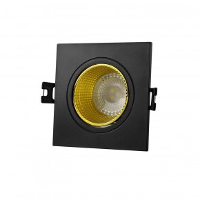 DK3071-BK+YE Встраиваемый светильник, IP 20, 10 Вт, GU5.3, LED, черный/желтый, пластик в Заречном - zarechnyy.ok-mebel.com | фото