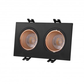 DK3072-BBR Встраиваемый светильник, IP 20, 10 Вт, GU5.3, LED, черный/бронзовый, пластик в Заречном - zarechnyy.ok-mebel.com | фото