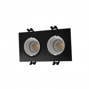 DK3072-BK+WH Встраиваемый светильник, IP 20, 10 Вт, GU5.3, LED, черный/белый, пластик в Заречном - zarechnyy.ok-mebel.com | фото