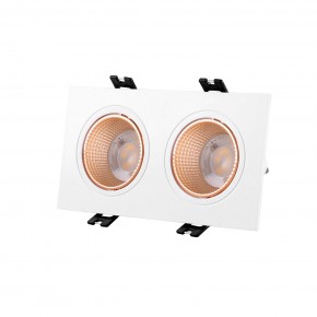 DK3072-WBR Встраиваемый светильник, IP 20, 10 Вт, GU5.3, LED, белый/бронзовый, пластик в Заречном - zarechnyy.ok-mebel.com | фото