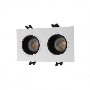 DK3072-WH+BK Встраиваемый светильник, IP 20, 10 Вт, GU5.3, LED, белый/черный, пластик в Заречном - zarechnyy.ok-mebel.com | фото
