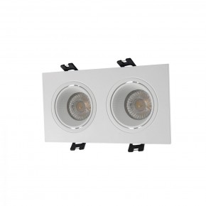 DK3072-WH Встраиваемый светильник, IP 20, 10 Вт, GU5.3, LED, белый/белый, пластик в Заречном - zarechnyy.ok-mebel.com | фото