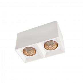 DK3085-WH+BR Светильник накладной IP 20, 10 Вт, GU5.3, LED, белый/бронзовый, пластик в Заречном - zarechnyy.ok-mebel.com | фото