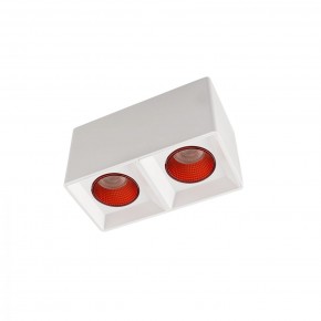 DK3085-WH+RD Светильник накладной IP 20, 10 Вт, GU5.3, LED, белый/красный, пластик в Заречном - zarechnyy.ok-mebel.com | фото