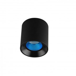 DK3090-BK+CY Светильник накладной IP 20, 10 Вт, GU5.3, LED, черный/голубой, пластик в Заречном - zarechnyy.ok-mebel.com | фото
