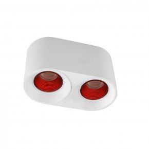 DK3096-WH+RD Светильник накладной IP 20, 10 Вт, GU5.3, LED, белый/красный, пластик в Заречном - zarechnyy.ok-mebel.com | фото