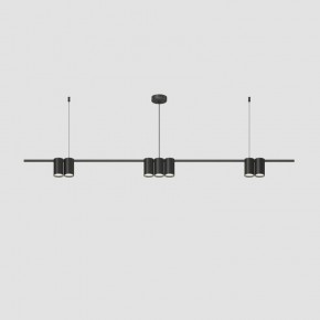 DK4063-BK Подвесной светильник ORBIT, IP20, 7xGU10 LED до 15 Вт, черный матовый, алюминий в Заречном - zarechnyy.ok-mebel.com | фото