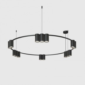 DK4067-BK Подвесной светильник ORBIT, IP20, 15xGU10 LED до 15 Вт, черный матовый, алюминий в Заречном - zarechnyy.ok-mebel.com | фото