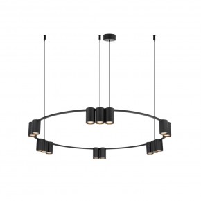DK4067-BK Подвесной светильник ORBIT, IP20, 15xGU10 LED до 15 Вт, черный матовый, алюминий в Заречном - zarechnyy.ok-mebel.com | фото 3