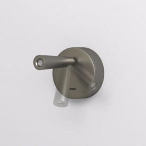 DK5072-DN Бра SHINE WALL со светодиодом, D104*H68, IP20, 3000К, 3W, RA?90, темный никель, алюминий в Заречном - zarechnyy.ok-mebel.com | фото 3