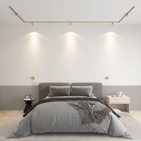 DK5072-SB Бра SHINE WALL со светодиодом, D104*H68, IP20, 3000К, 3W, RA?90, сатинированная латунь, алюминий в Заречном - zarechnyy.ok-mebel.com | фото 4