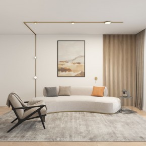 DK5072-SB Бра SHINE WALL со светодиодом, D104*H68, IP20, 3000К, 3W, RA?90, сатинированная латунь, алюминий в Заречном - zarechnyy.ok-mebel.com | фото 5