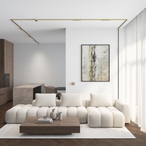 DK5072-SB Бра SHINE WALL со светодиодом, D104*H68, IP20, 3000К, 3W, RA?90, сатинированная латунь, алюминий в Заречном - zarechnyy.ok-mebel.com | фото 6