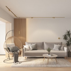 DK5072-SB Бра SHINE WALL со светодиодом, D104*H68, IP20, 3000К, 3W, RA?90, сатинированная латунь, алюминий в Заречном - zarechnyy.ok-mebel.com | фото 8