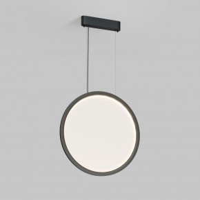 DK6606-BK Подвесной вертикальный светильник Veil со светодиодом H1700 d600 220V 48W 3000-6000K IP20 черный алюминий в Заречном - zarechnyy.ok-mebel.com | фото