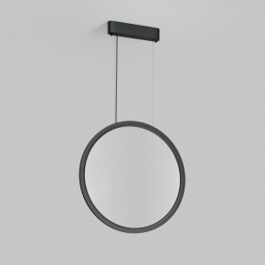 DK6606-BK Подвесной вертикальный светильник Veil со светодиодом H1700 d600 220V 48W 3000-6000K IP20 черный алюминий в Заречном - zarechnyy.ok-mebel.com | фото 2