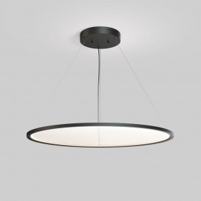 DK6620-BK Подвесной горизонтальный светильник Veil со светодиодом H900 d1000 220V 82W 3000-6000K IP20 черный алюминий в Заречном - zarechnyy.ok-mebel.com | фото