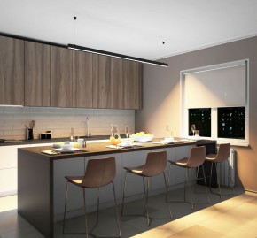 DK9203-BK Линейный светильник 52W 2000mm 3000K, черный в Заречном - zarechnyy.ok-mebel.com | фото 5