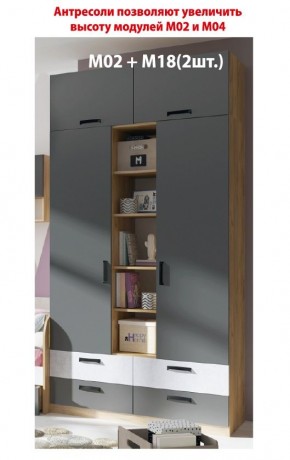 Дуглас (подростковая) М04 Шкаф с ящиками в Заречном - zarechnyy.ok-mebel.com | фото 4