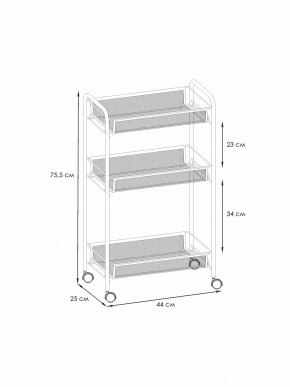 Э 322 С Этажерка "Ладья 2К" Серый в Заречном - zarechnyy.ok-mebel.com | фото 2