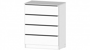 ЭЛЕГАНТ Комод 4 ящика (белый) в Заречном - zarechnyy.ok-mebel.com | фото