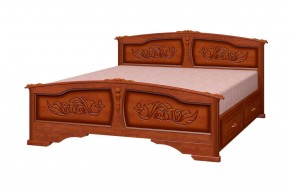 ЕЛЕНА Кровать из массива (Орех) в Заречном - zarechnyy.ok-mebel.com | фото 2