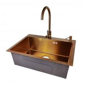 EMB-119 PVD COPPERY (Мойка, Смеситель, Дозатор) в Заречном - zarechnyy.ok-mebel.com | фото 1