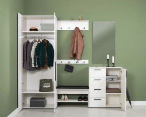 ЭЙР прихожая (модульная) Белый Шагрень в Заречном - zarechnyy.ok-mebel.com | фото 2