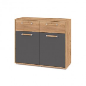ФЛОРИДА Ф42 Комод (дуб золотой/графит) в Заречном - zarechnyy.ok-mebel.com | фото