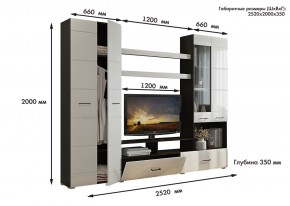 Гостиная Альфа МДФ (Венге/Белый глянец) в Заречном - zarechnyy.ok-mebel.com | фото 3