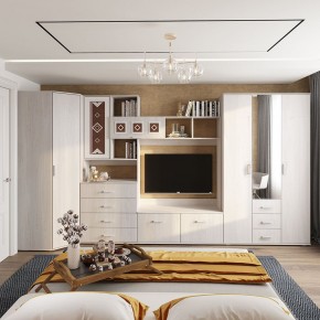 Гостиная Белла (модульная) ясень белый в Заречном - zarechnyy.ok-mebel.com | фото