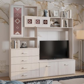 Гостиная Белла (модульная) ясень белый в Заречном - zarechnyy.ok-mebel.com | фото 15