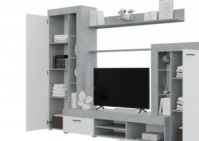 Гостиная Дельта (Бетон/Белый) в Заречном - zarechnyy.ok-mebel.com | фото 2