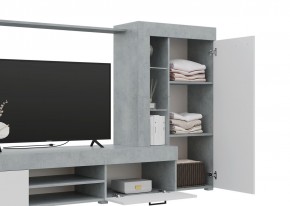 Гостиная Дельта (Бетон/Белый) в Заречном - zarechnyy.ok-mebel.com | фото 3