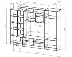 ОСКАР Гостиная (Венге/Анкор светлый) в Заречном - zarechnyy.ok-mebel.com | фото 2