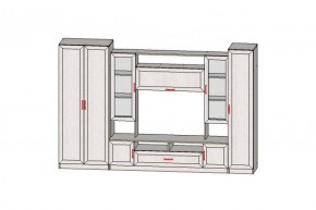 Гостиная ПРАГА-1 Анкор белый в Заречном - zarechnyy.ok-mebel.com | фото 2