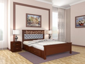 ГРАЦИЯ Кровать из массива 1600 с 2-мя ящиками  в Заречном - zarechnyy.ok-mebel.com | фото 2