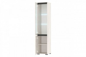 ГРЕТТА Пенал-витрина 1В1С (дуб крафт) в Заречном - zarechnyy.ok-mebel.com | фото 2