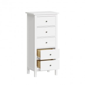 Комод 05 Кантри белый с пятью ящиками в Заречном - zarechnyy.ok-mebel.com | фото 2